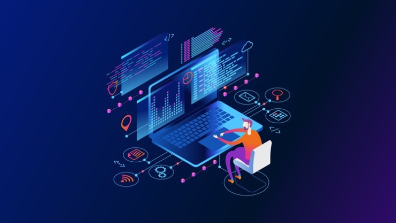 Coding course illustration